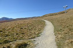 Wanderweg kurz nach der Ausserschwemmalm