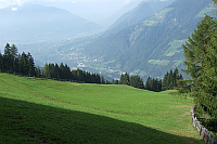 freier Ausblick auf Meraner Becken und Passeiertal